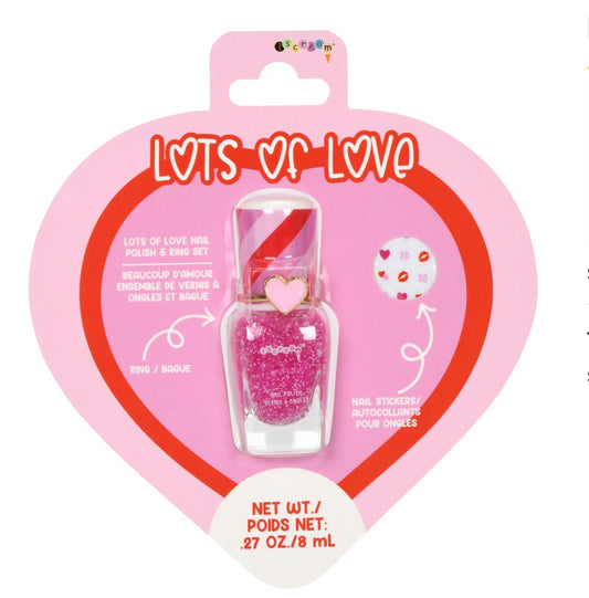 Lots of Love Nail Polish & Ring Set