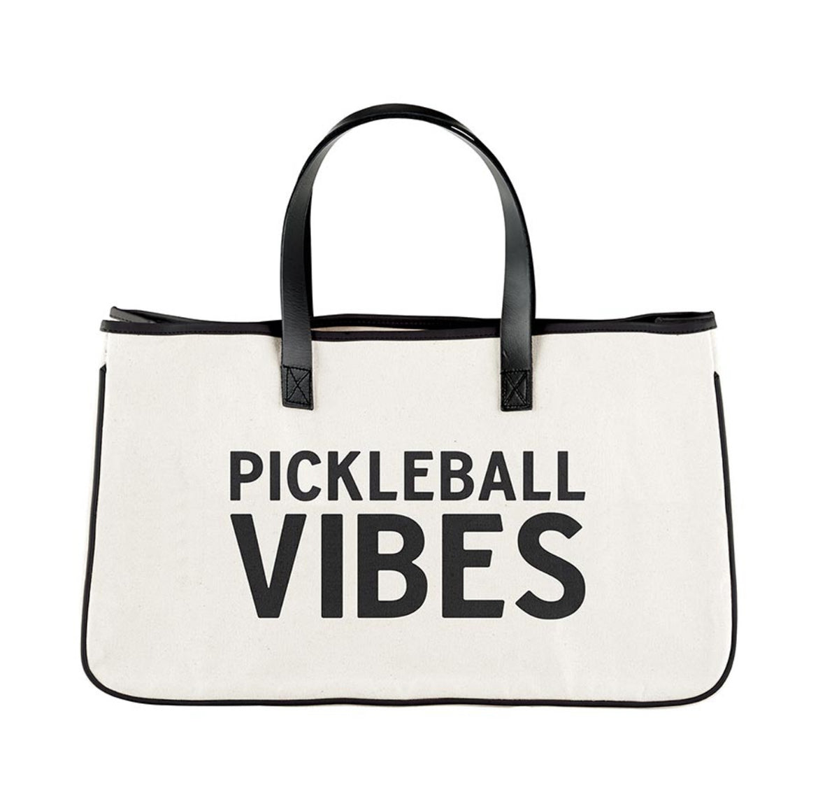 Pickleball Vibes Canvas Tote Bag