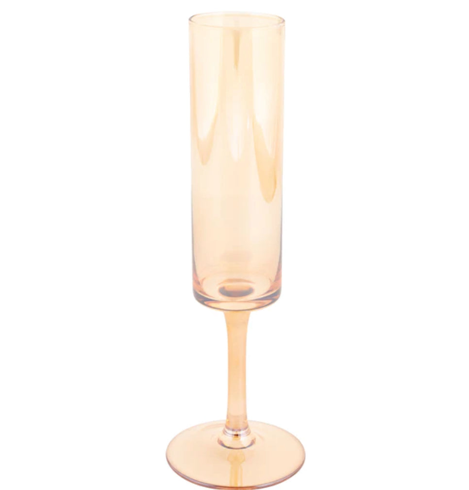 Vintage Glass Flutes (set of 2)