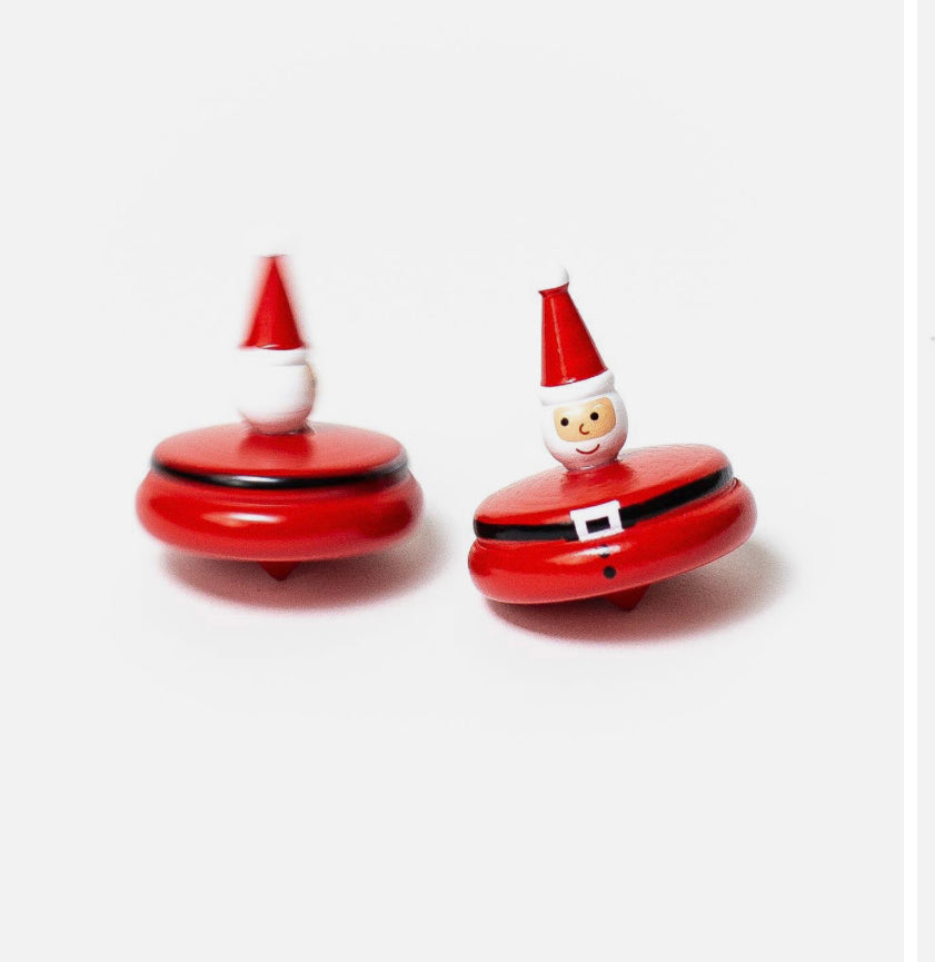 Wooden Santa Spinners