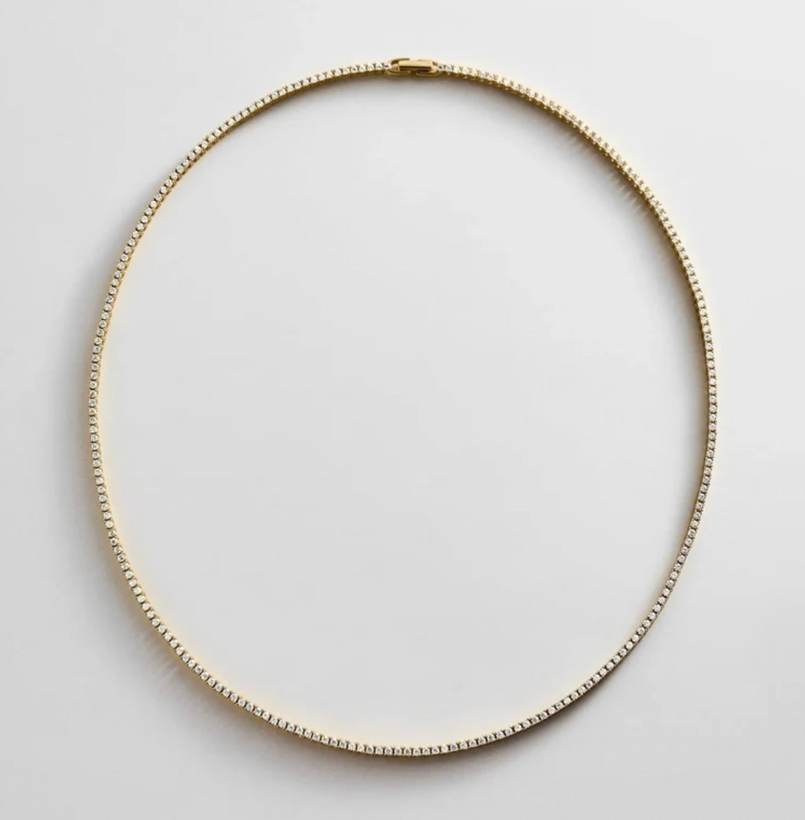 Billie Gold Tennis Necklace