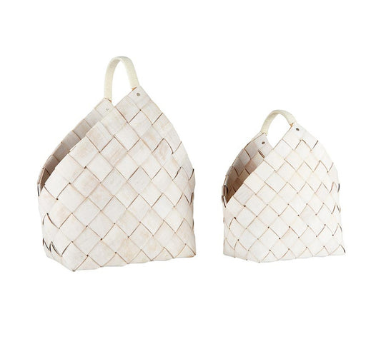 Nested Wood Fiber Baskets (set of 2)