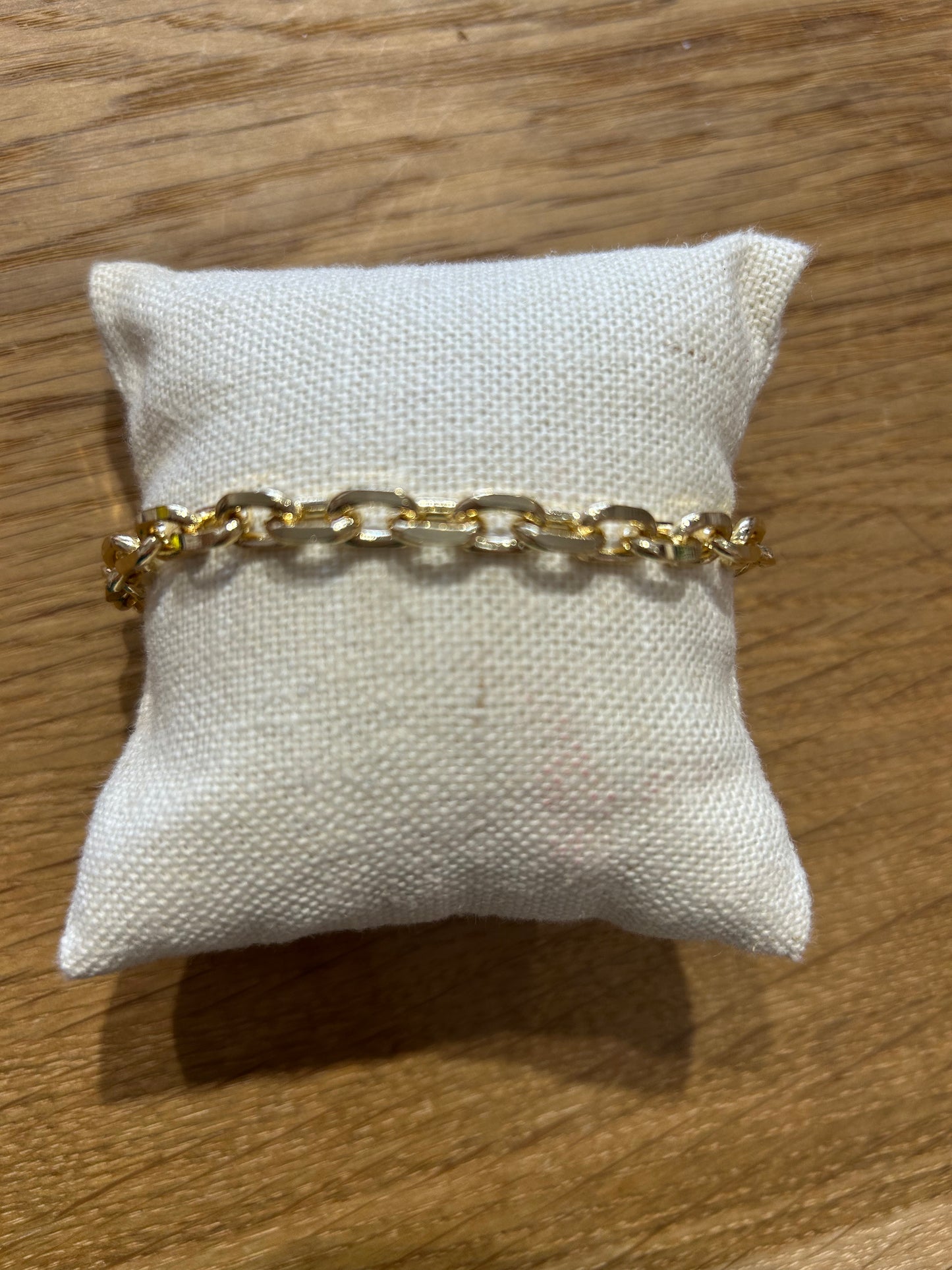 Gold Filled Thick 7mm Link Bracelet