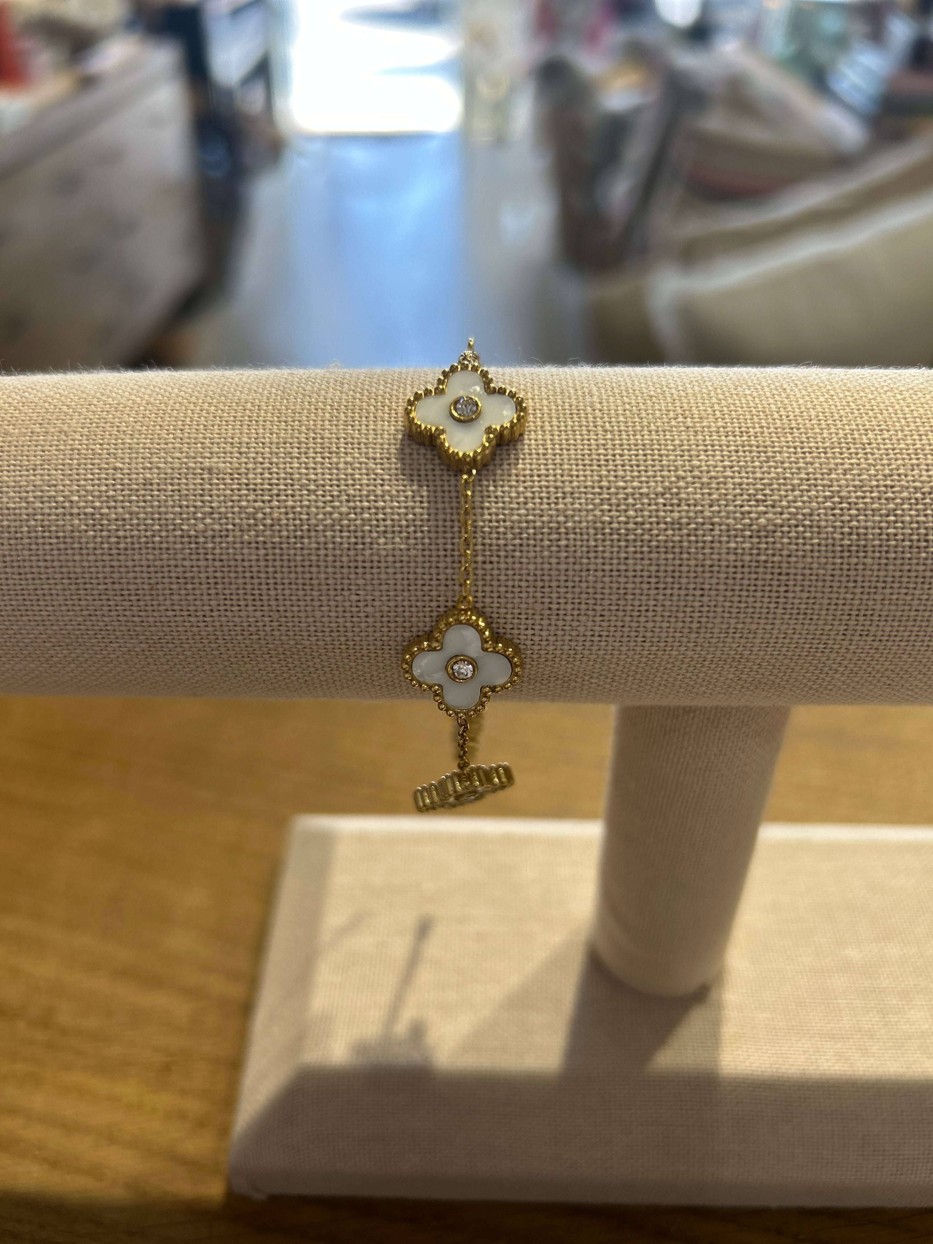 Gold Fill Clover Bracelet