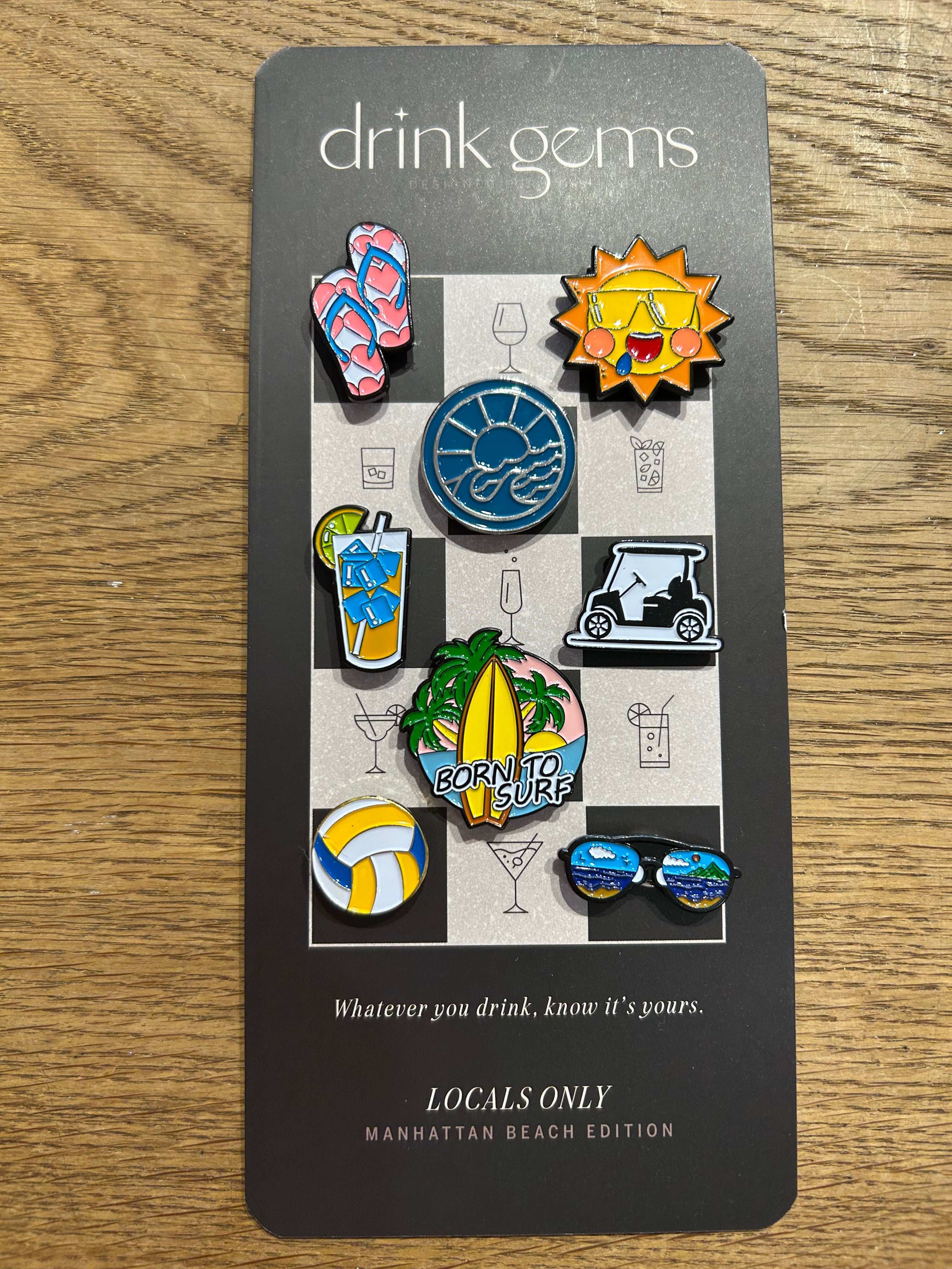 Drink Gems Wine Charms