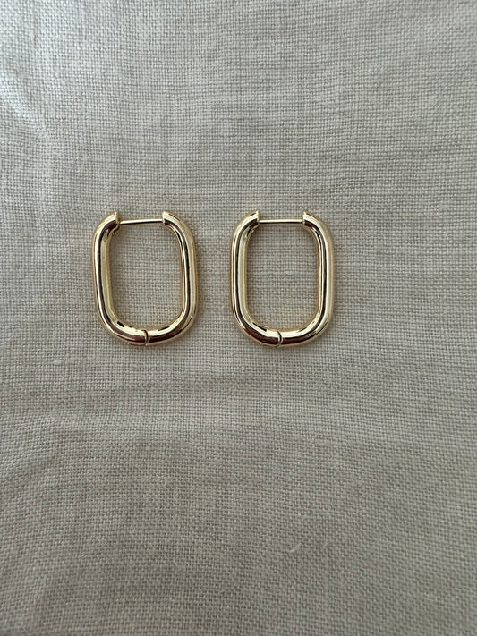 Gold Fill Tube Earrings