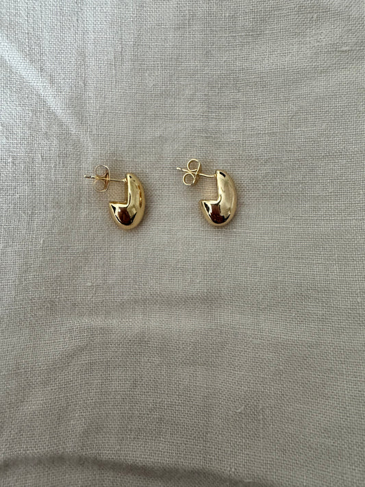 Gold Fill Small Oval Earrings