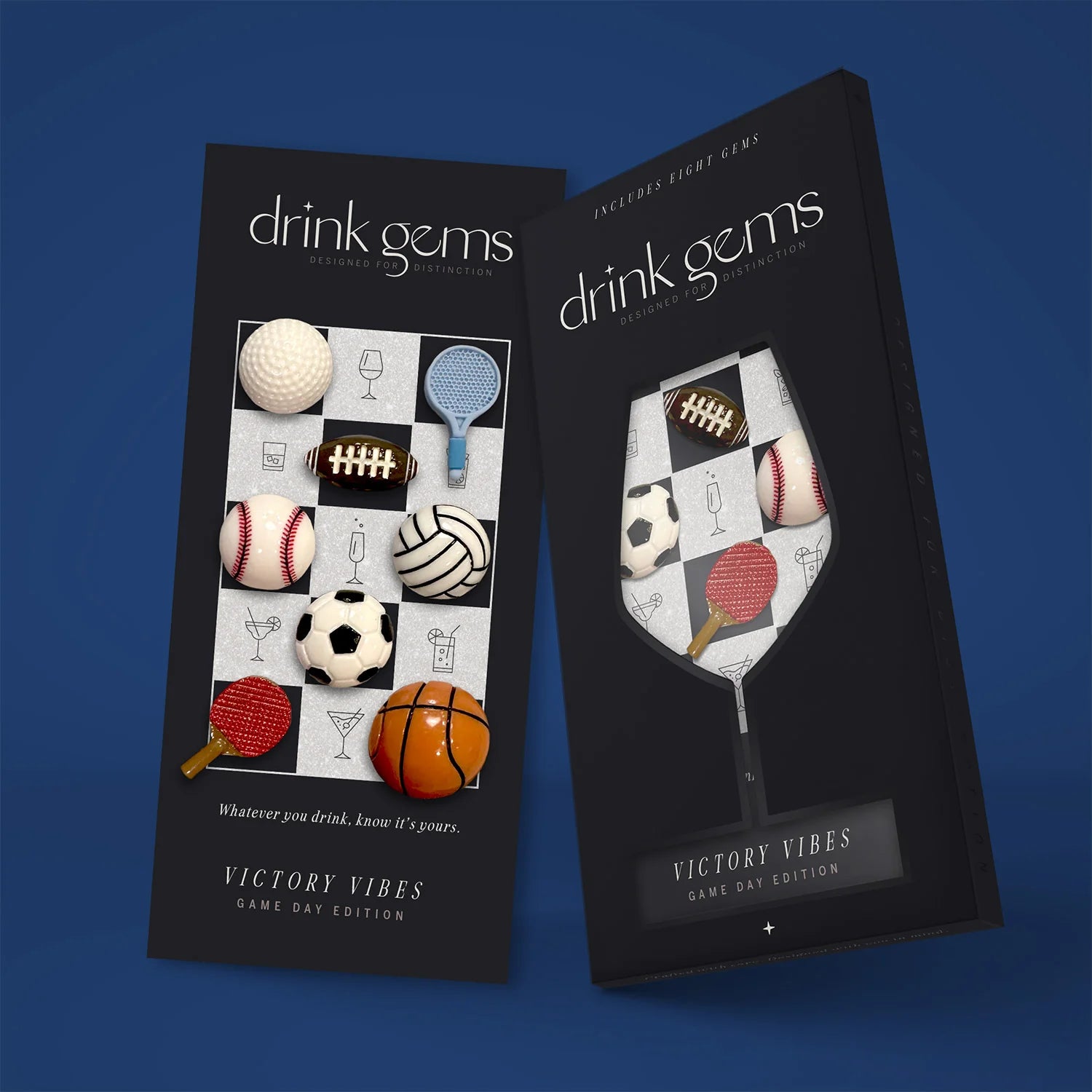 Drink Gems Wine Charms