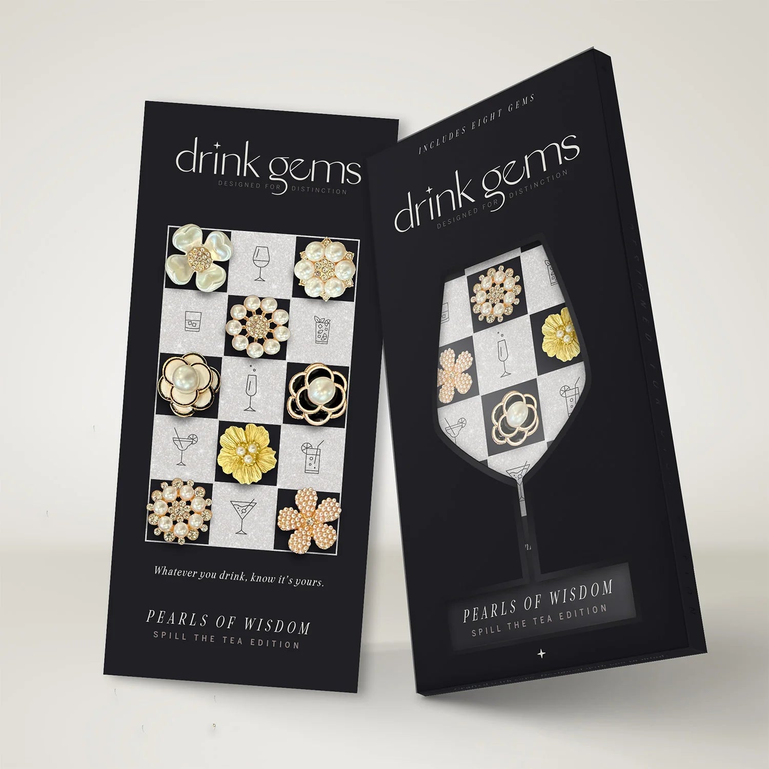 Drink Gems Wine Charms