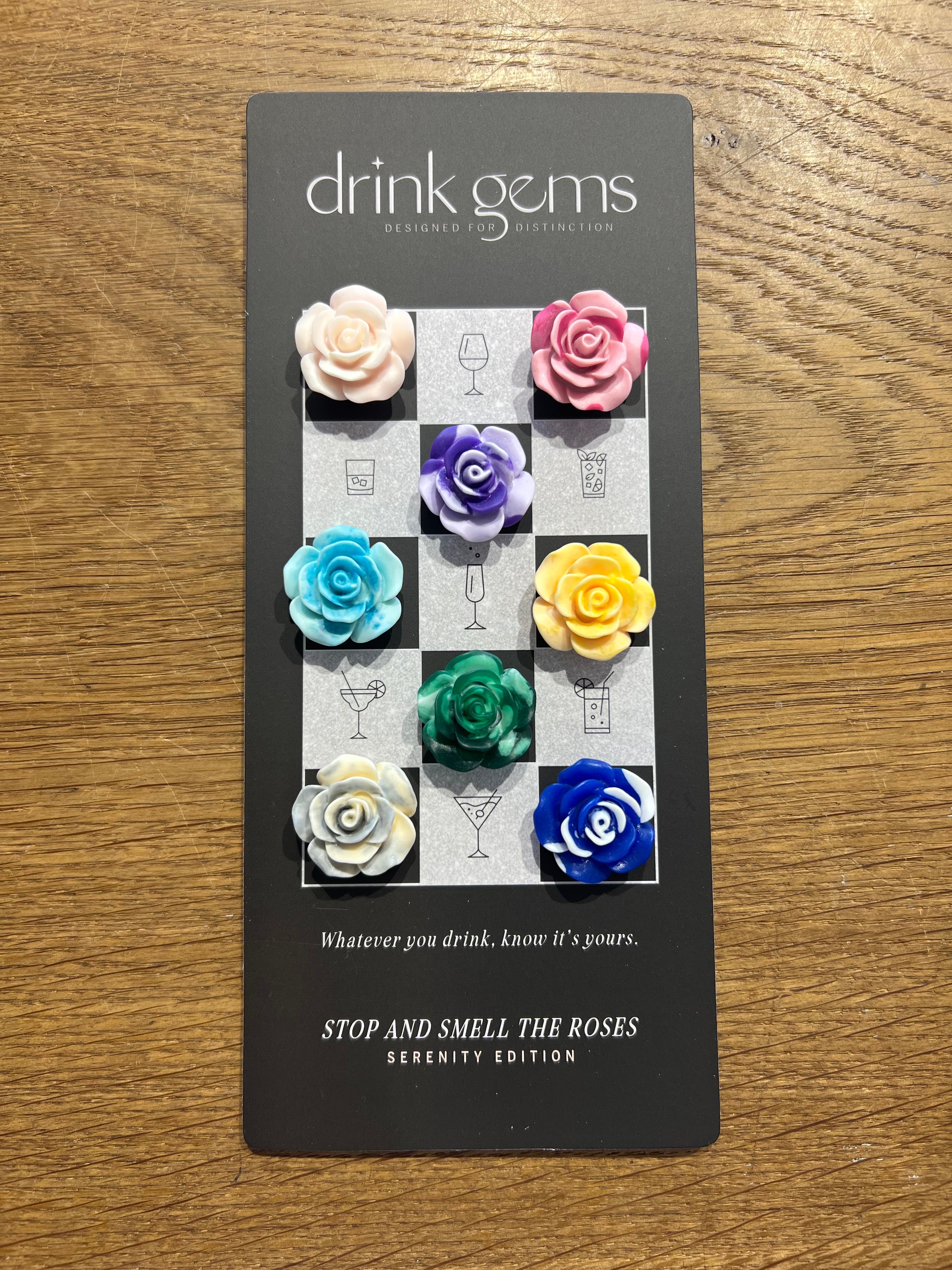Drink Gems Wine Charms