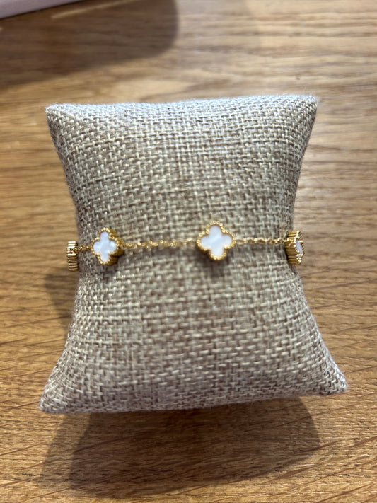 Gold Fill Clover Bracelet