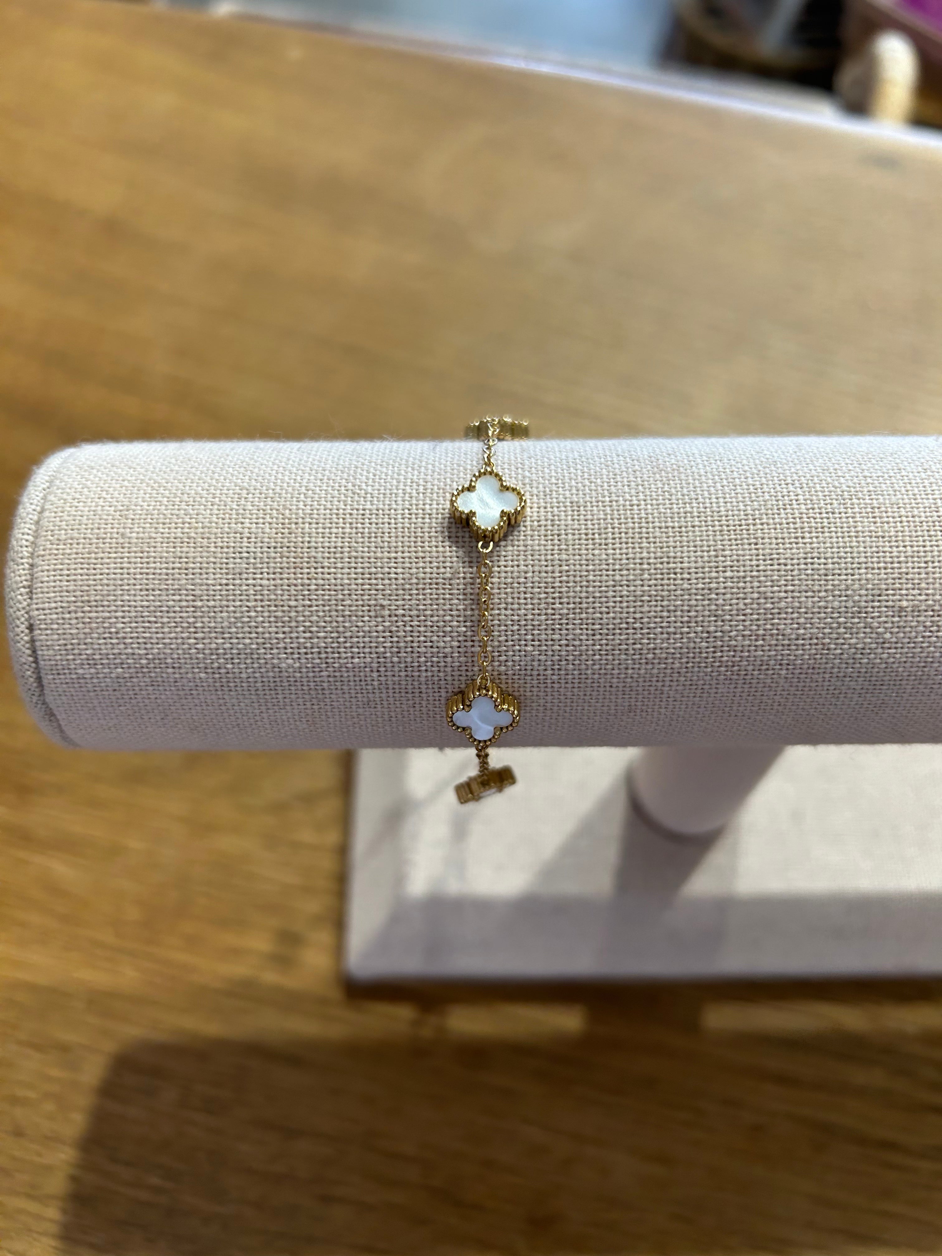 Gold Fill Clover Bracelet