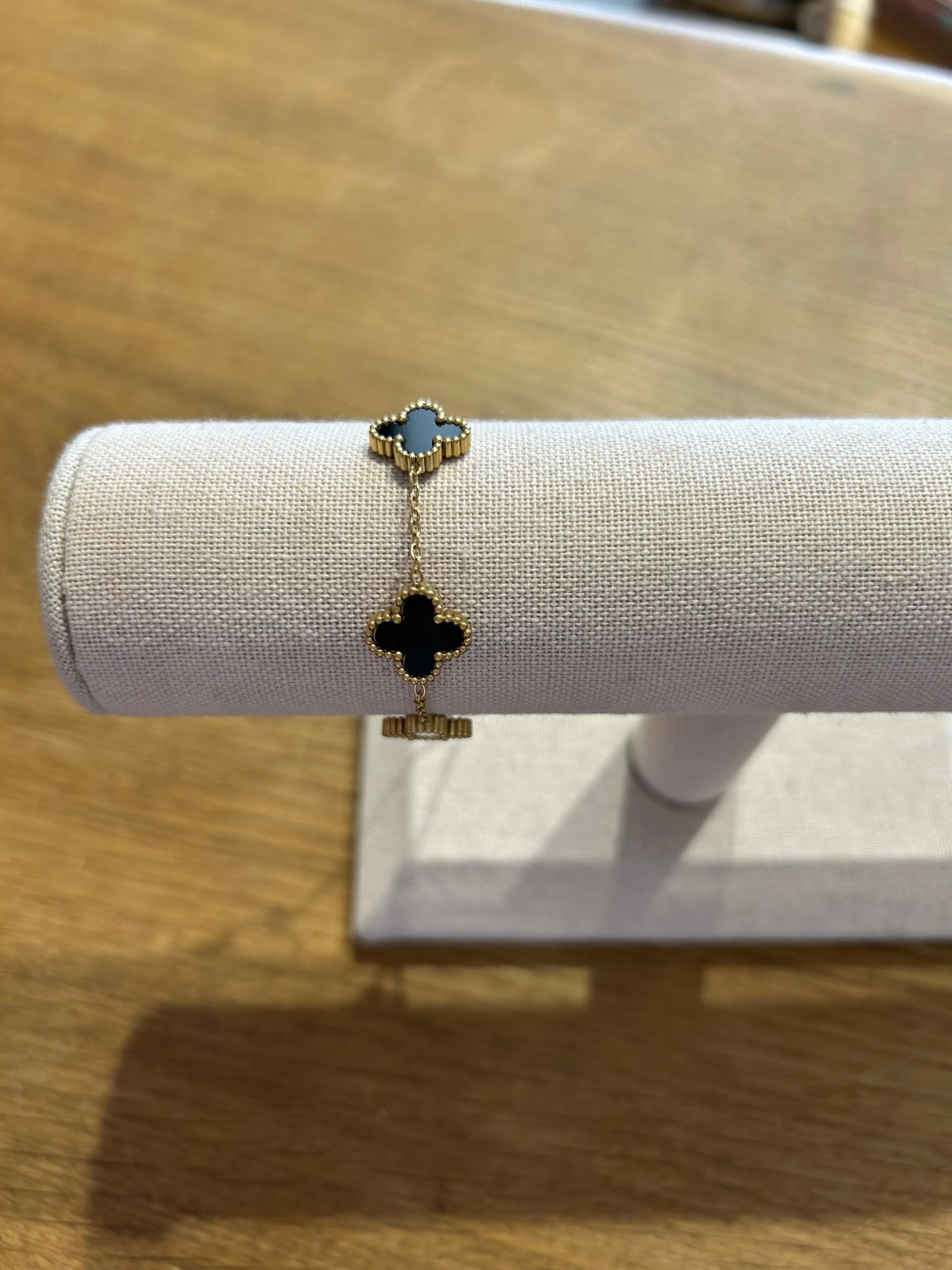 Gold Fill Clover Bracelet