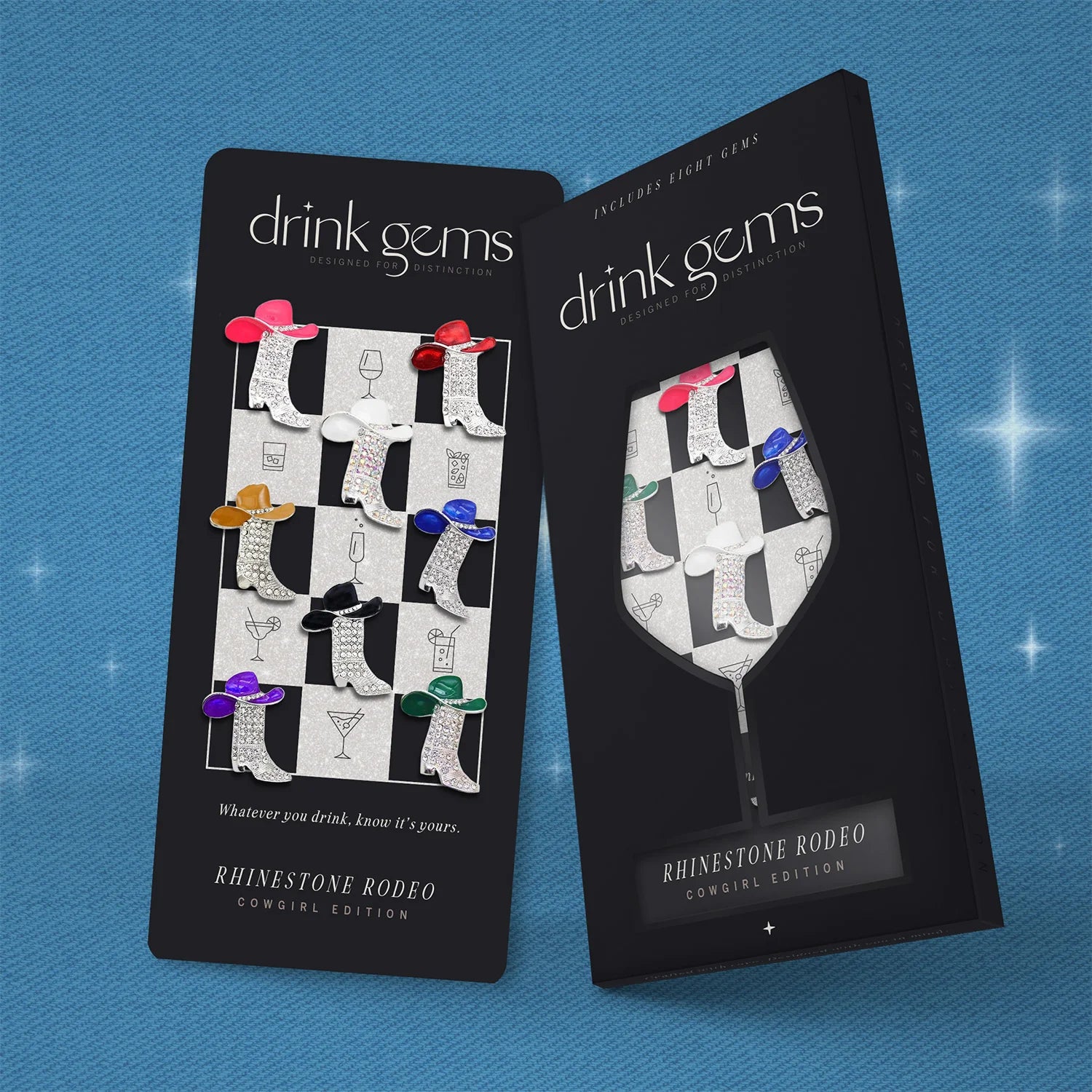 Drink Gems Wine Charms