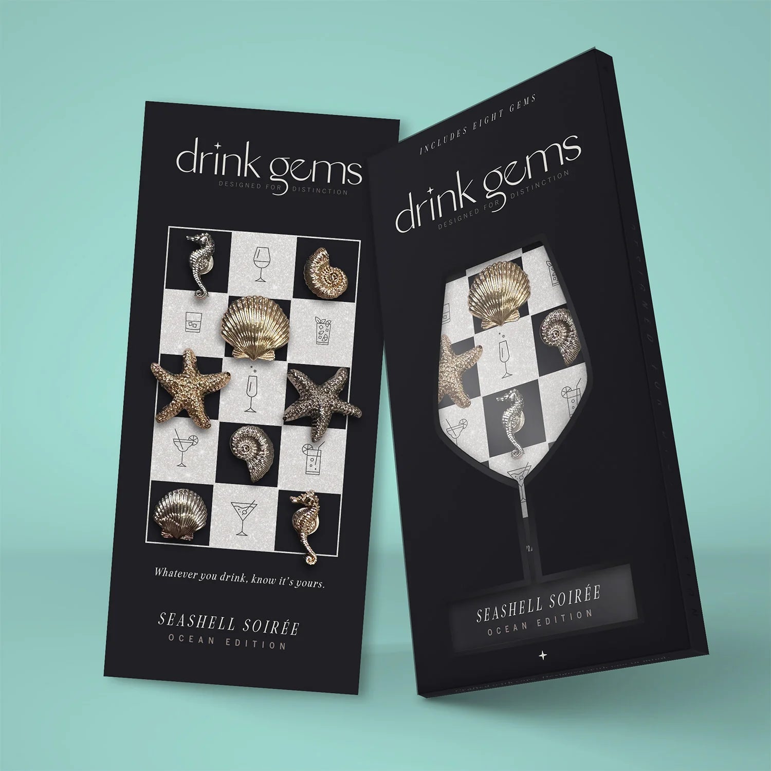 Drink Gems Wine Charms
