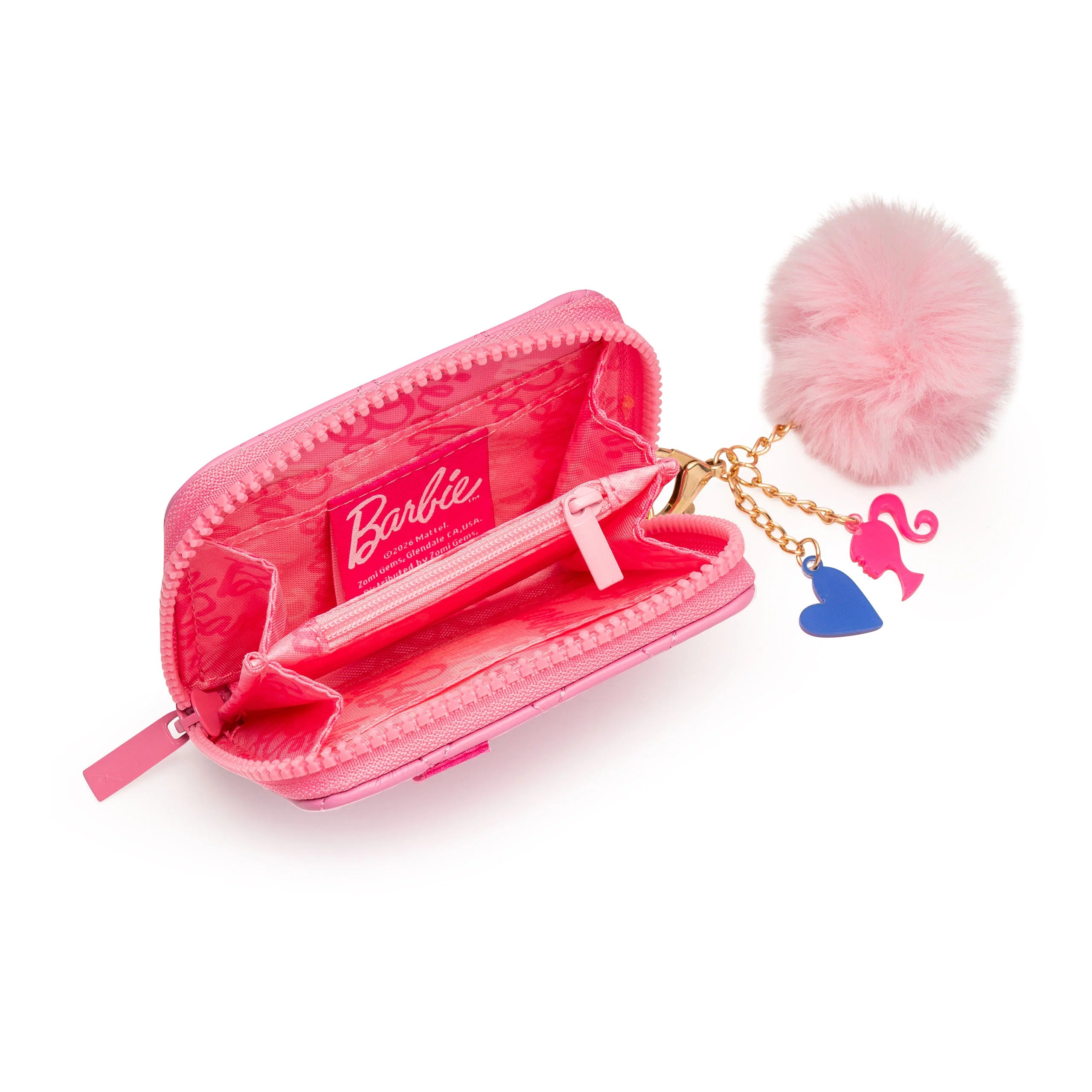 Barbie™ Quilted Zip Wallet with Charms
