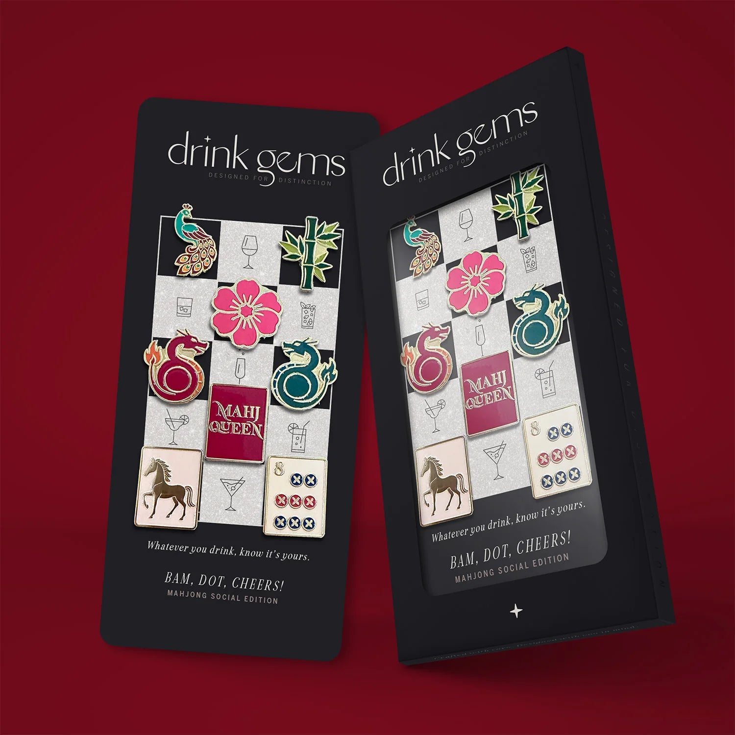 Drink Gems Wine Charms