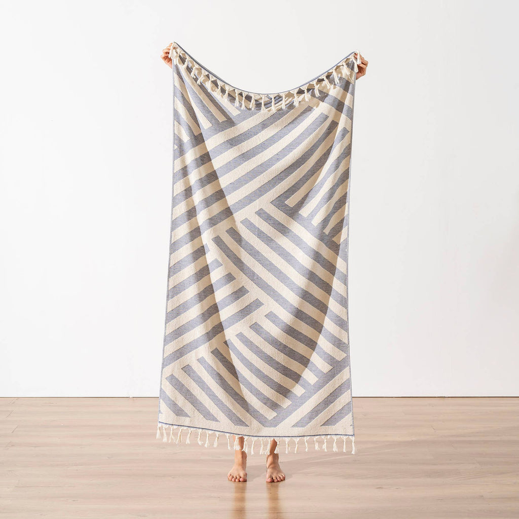 Turkish Beach Towel with Terry backing