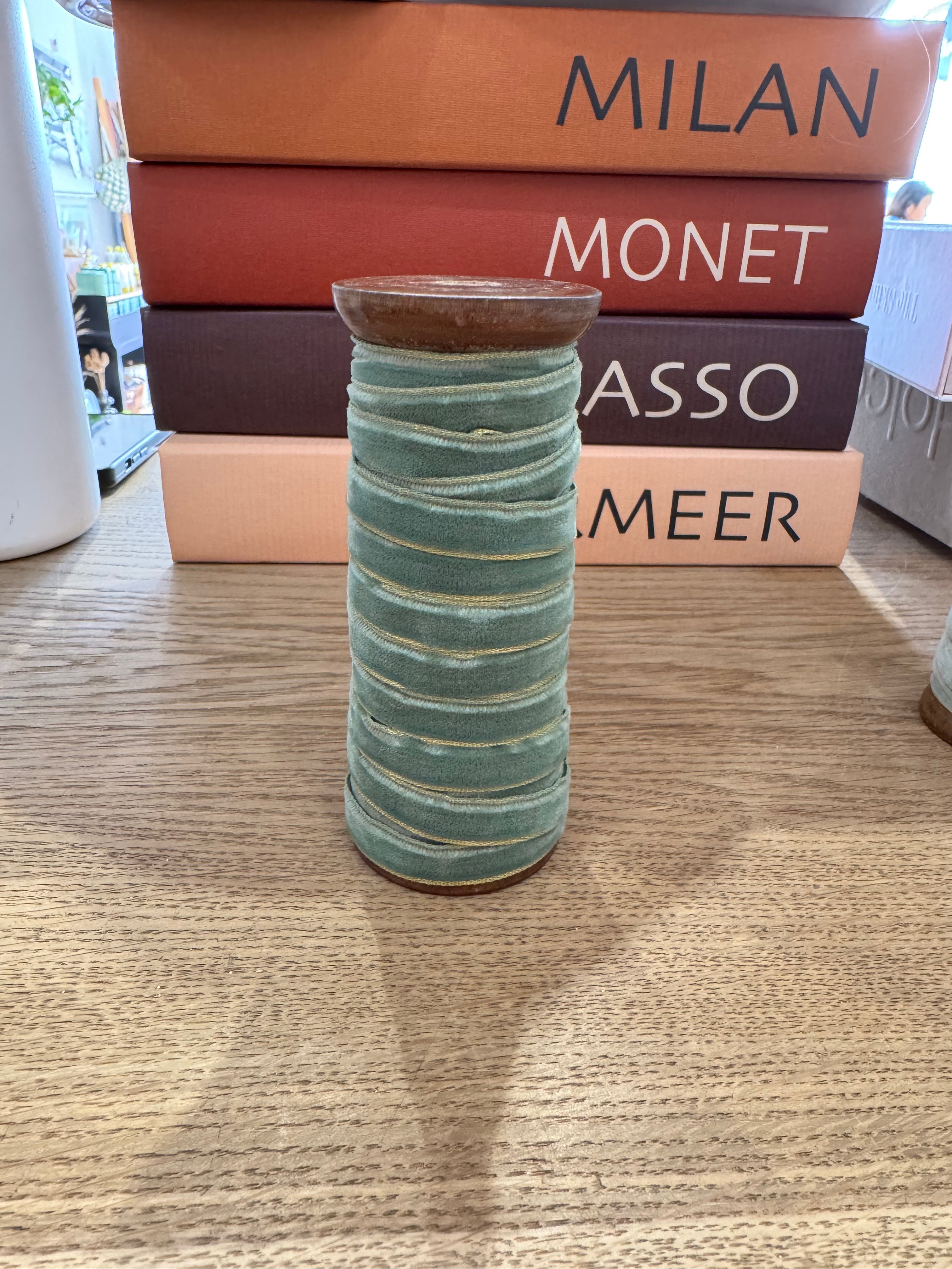 10-Yard Velvet Holiday Ribbon Spools