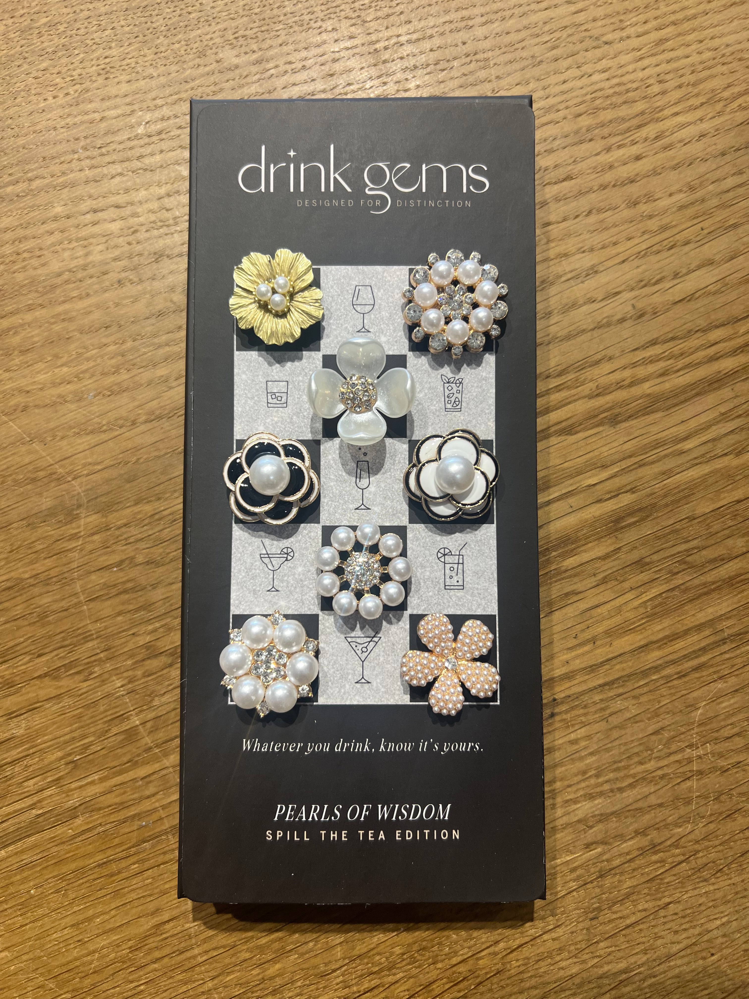 Drink Gems Wine Charms