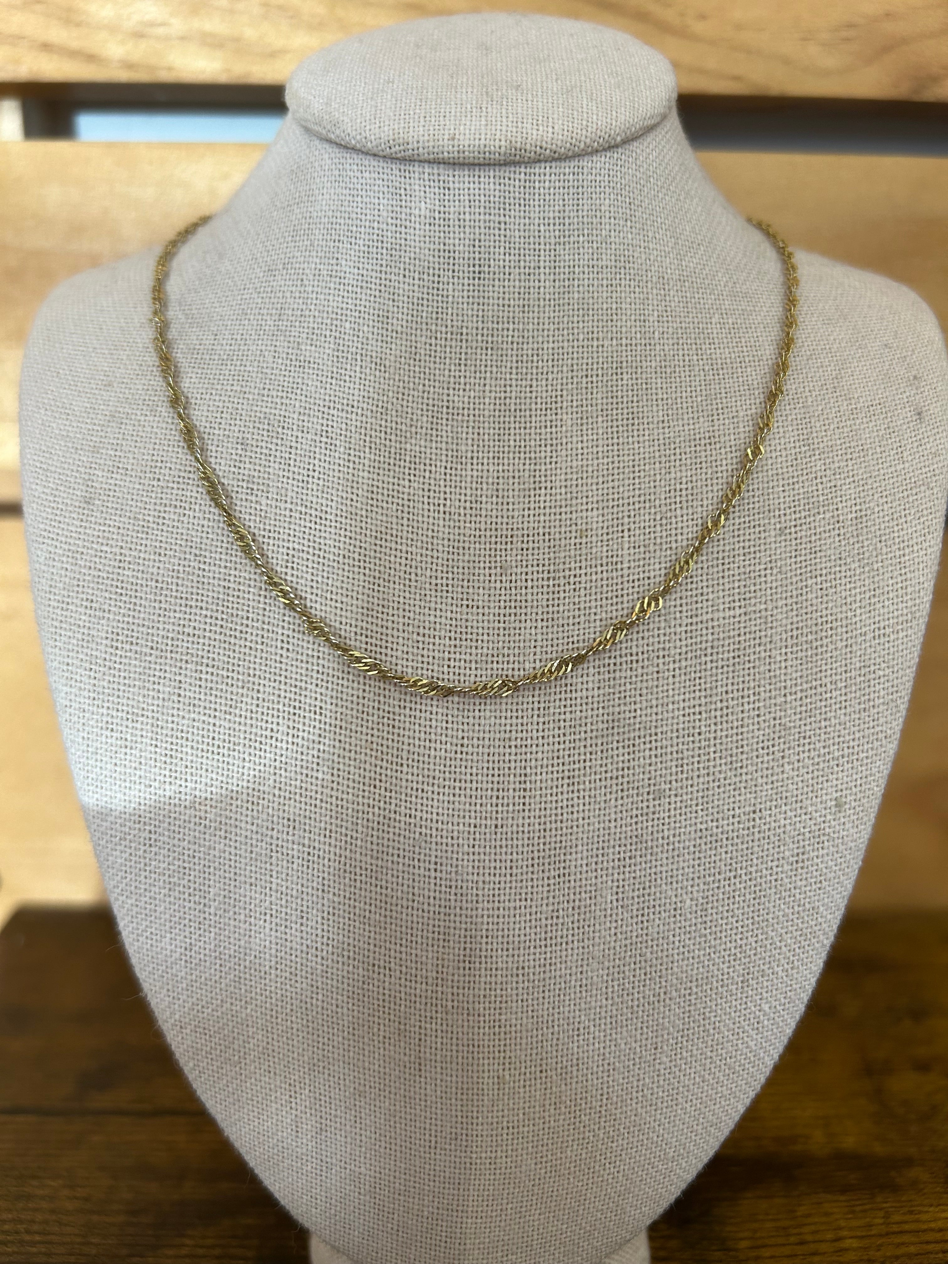 14K Twist Chain