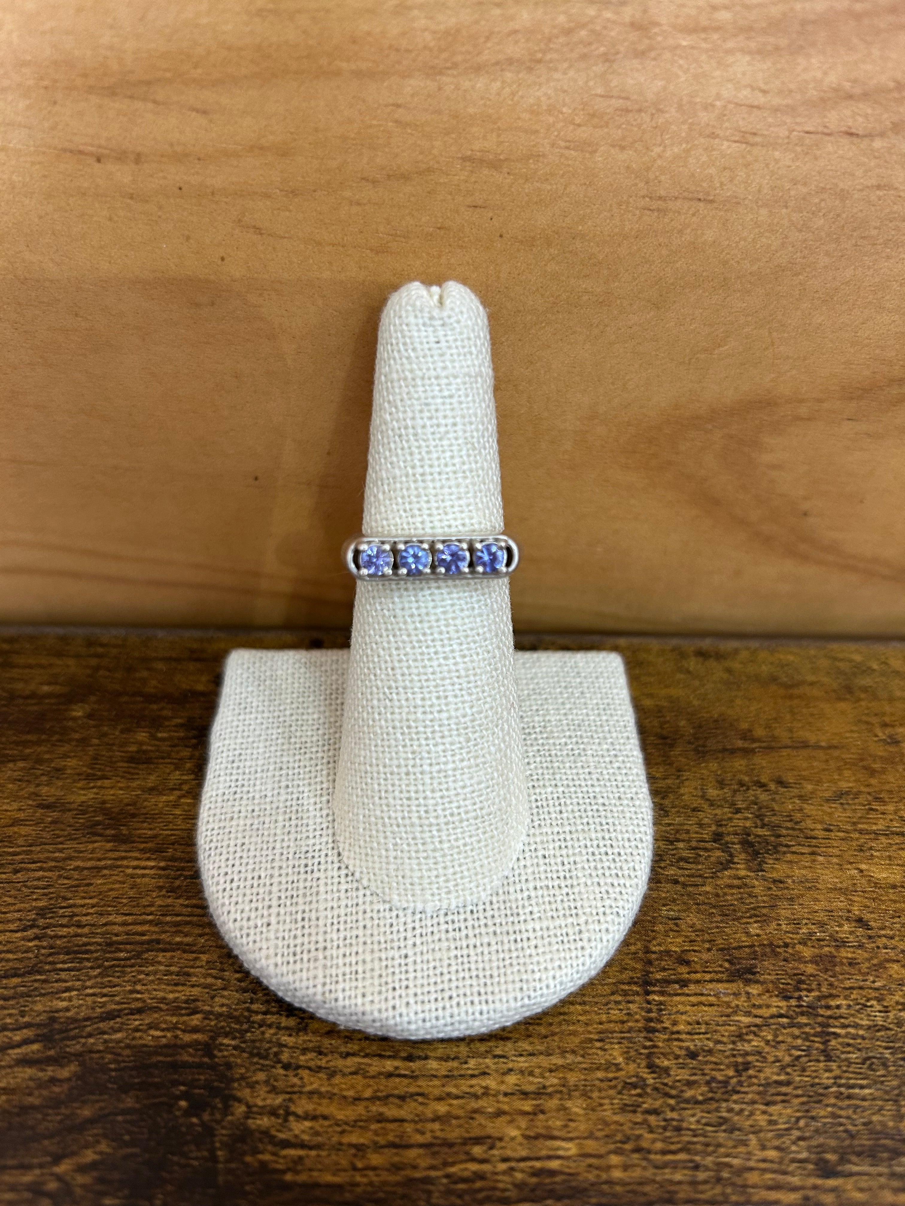 Sterling Silver and Tanzanite Ring
