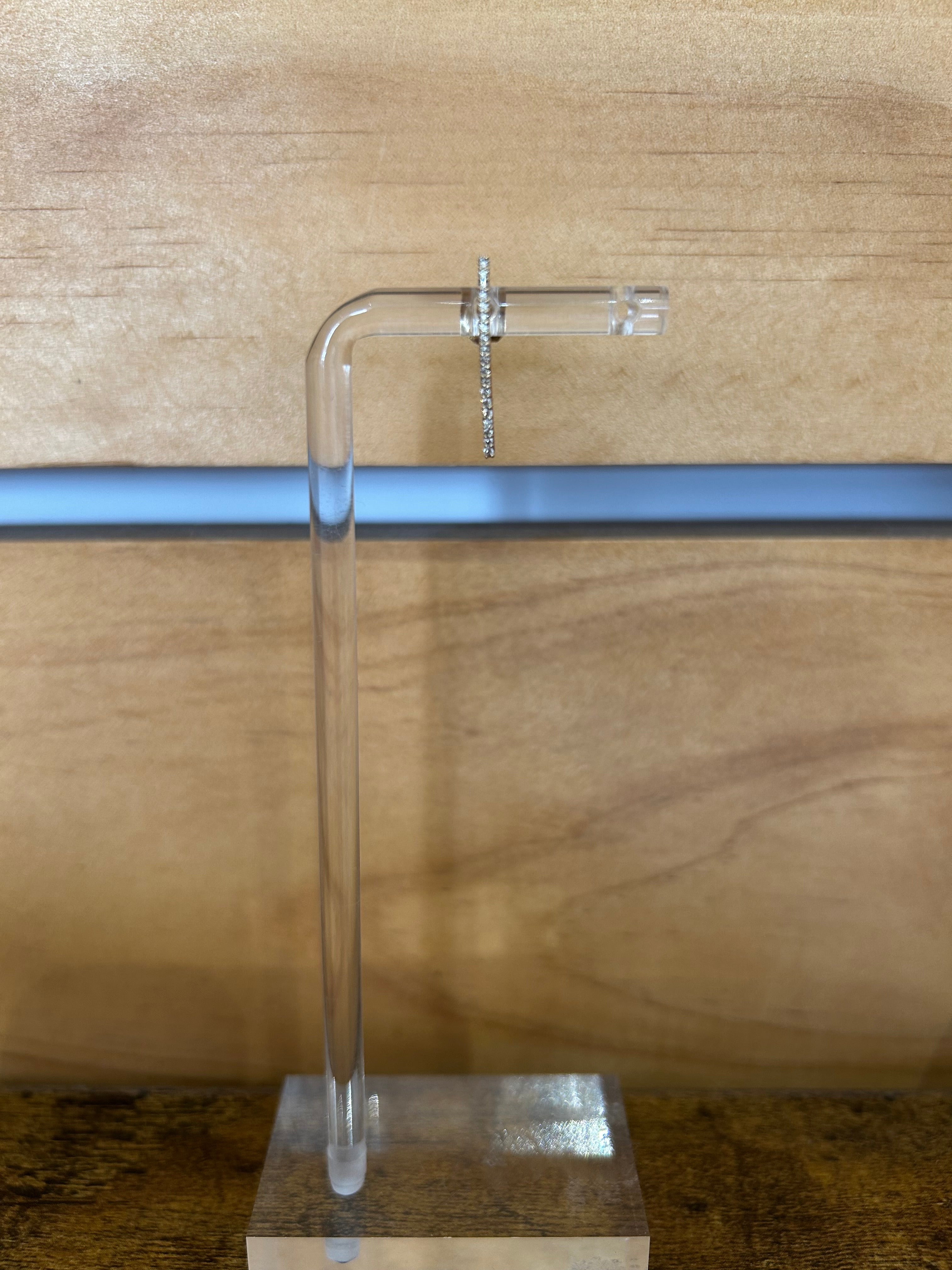 14K Ear Climber with Diamonds