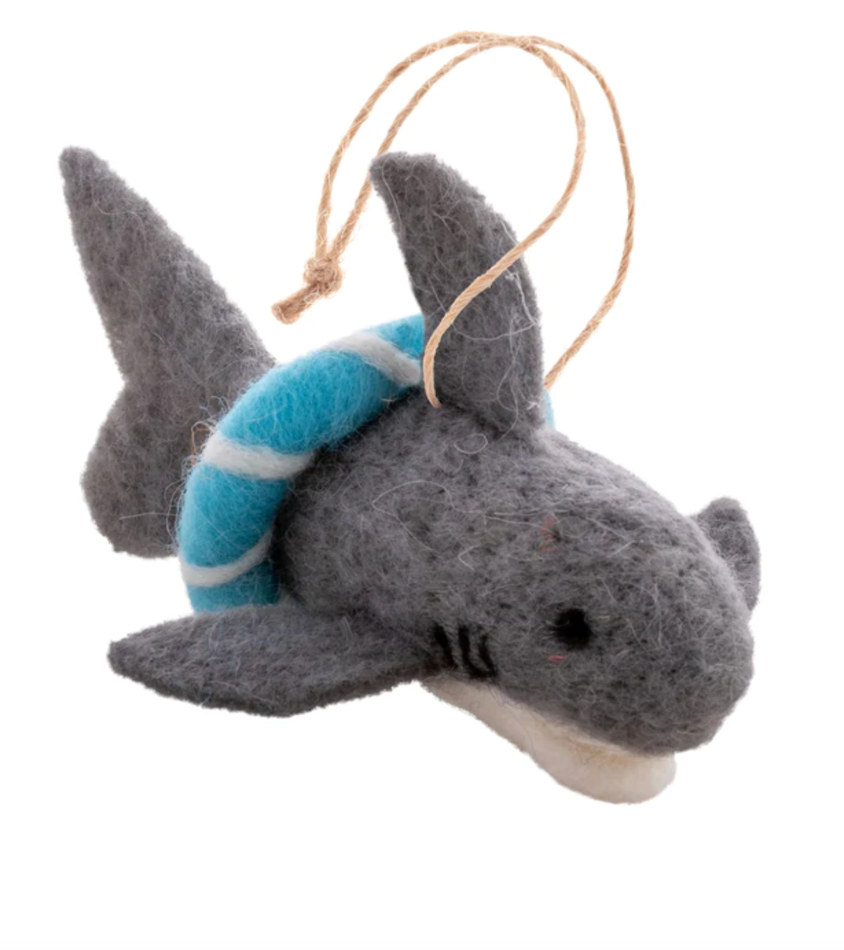 Island Oasis Shark Felt Ornament