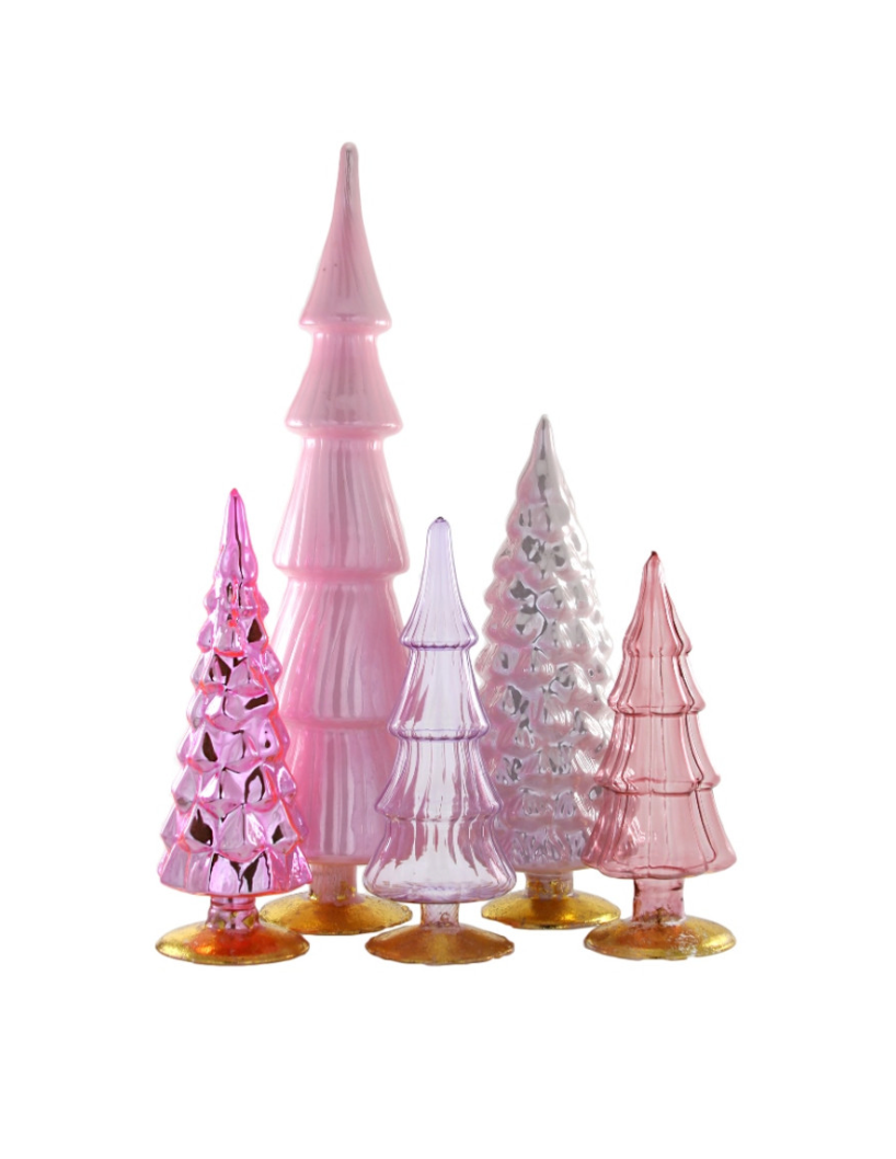 Rose Hue Holiday Trees