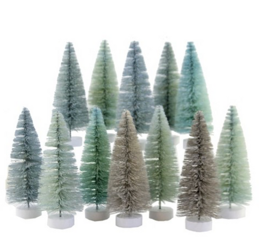 Mini Winter Blue Rainbow Trees