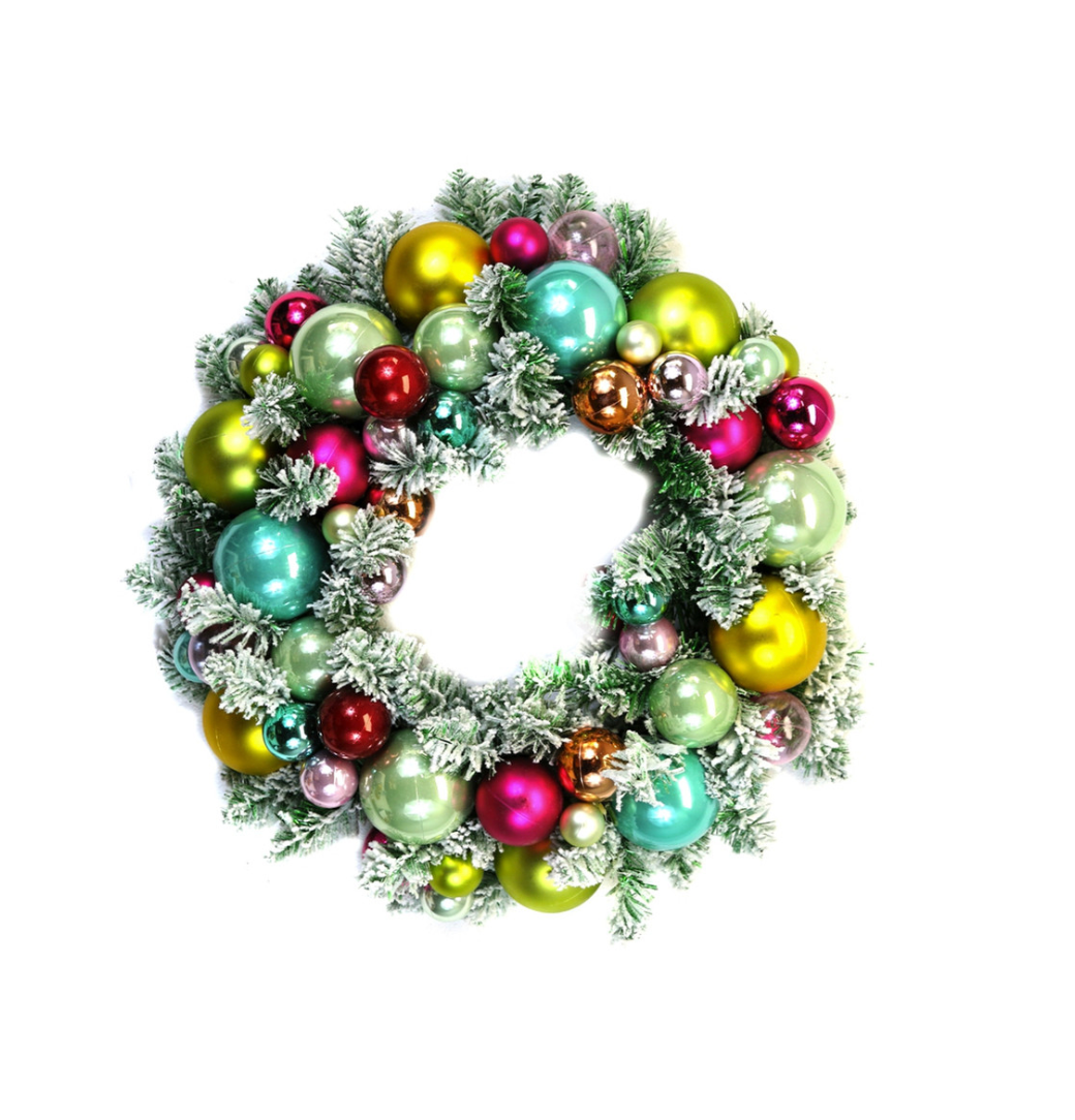 Flocked Wreath