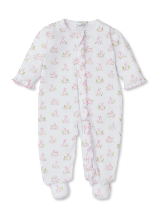 Cottontail Hollows Pink Footie with Zip
