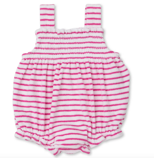 Sea Life Fun Fuchsia Stripe Terry Bubble Jumper