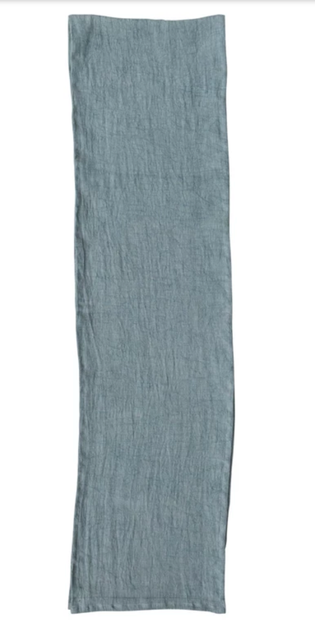 Stonewashed Linen Table Runner
