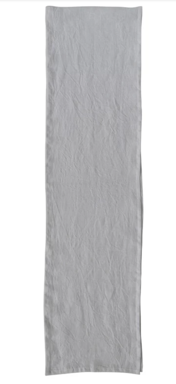 Stonewashed Linen Table Runner