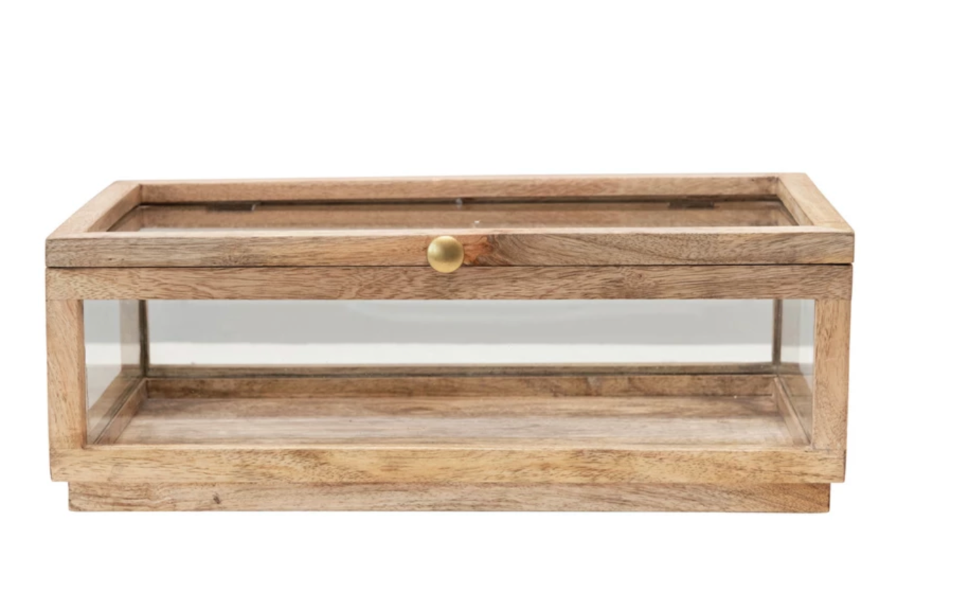 Mango Wood and Glass Box