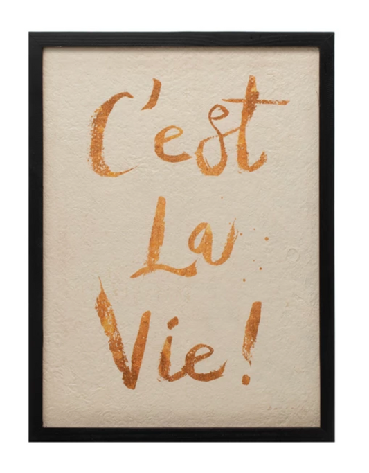 Ces't La Vie Wall Art