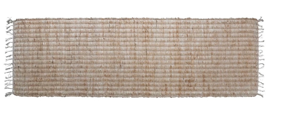 Woven Jute + Cotton Floor Runner
