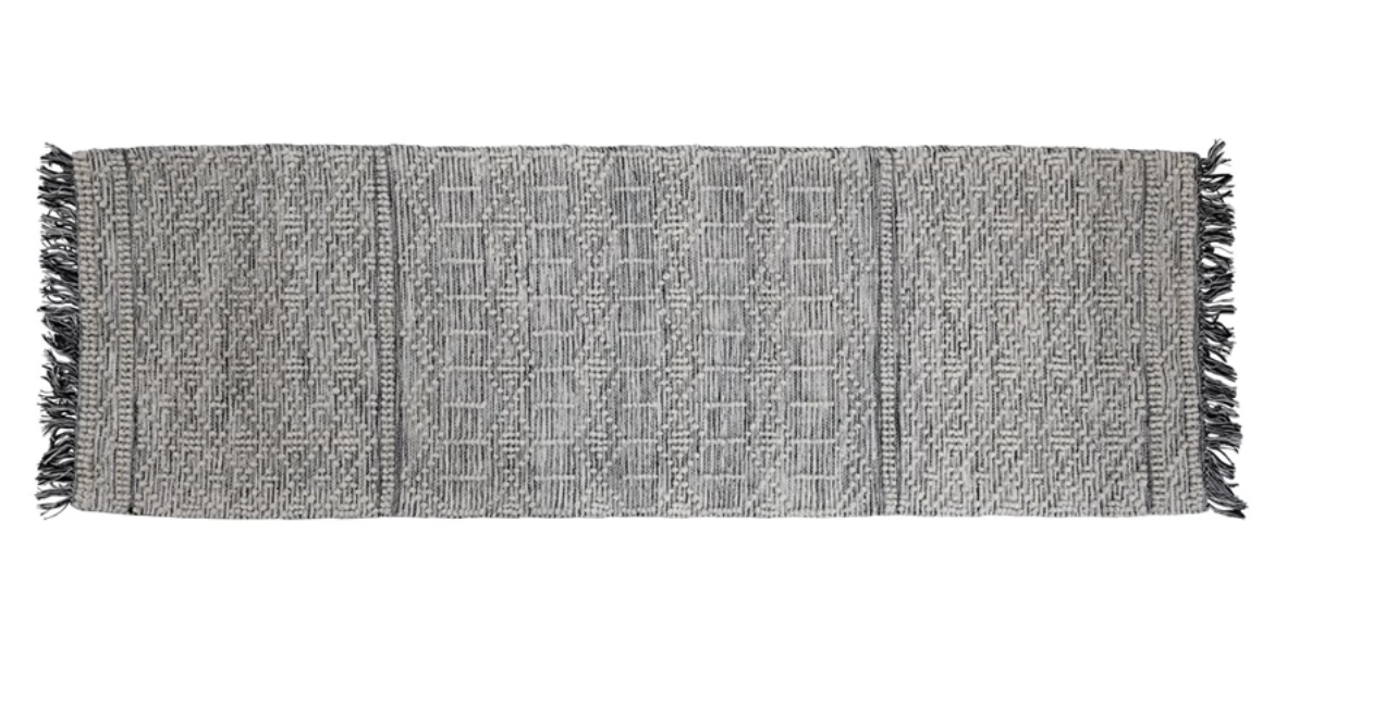 Cotton Blend Dhurrie Floor Runner