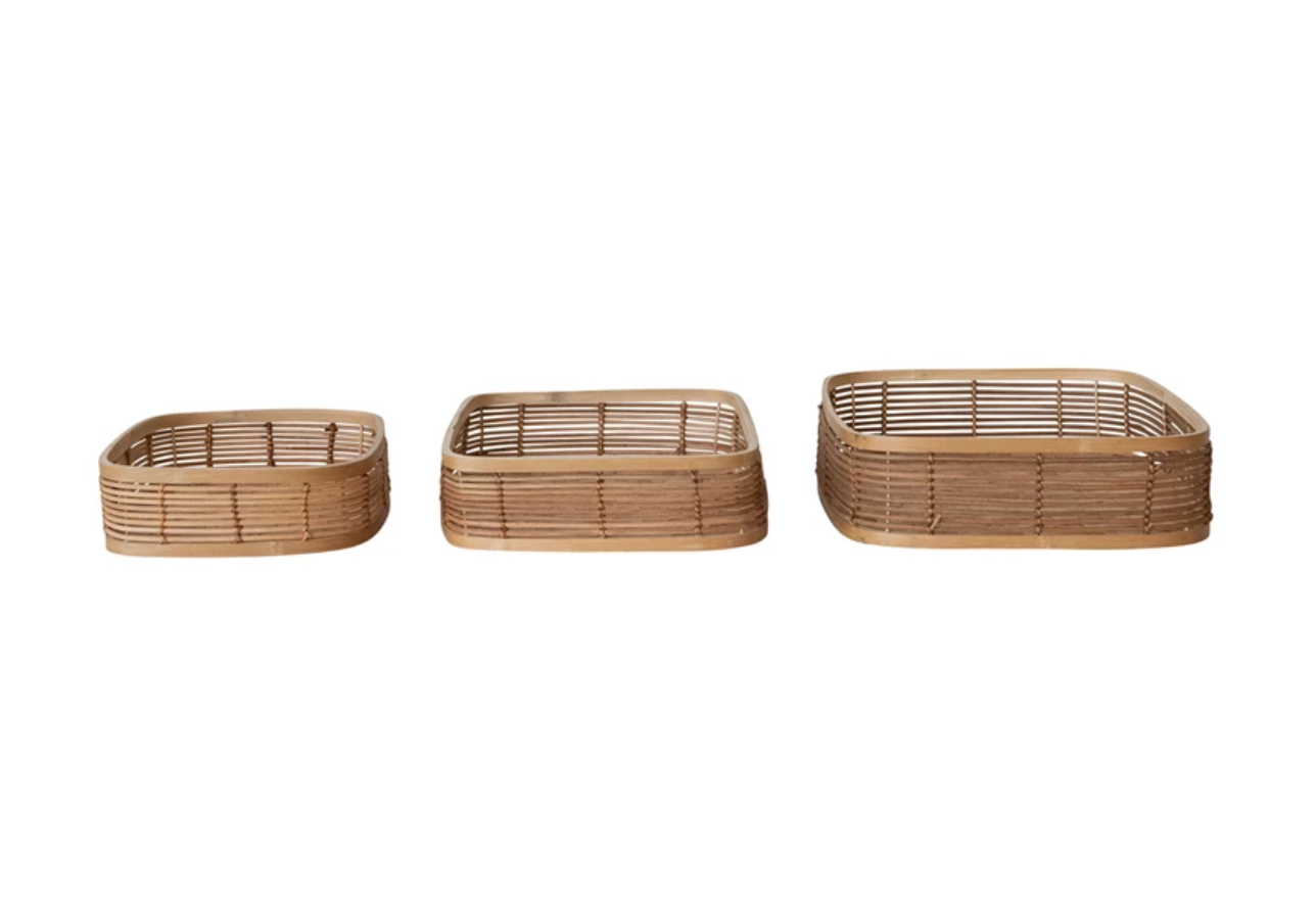 Hand Woven Rattan Baskets