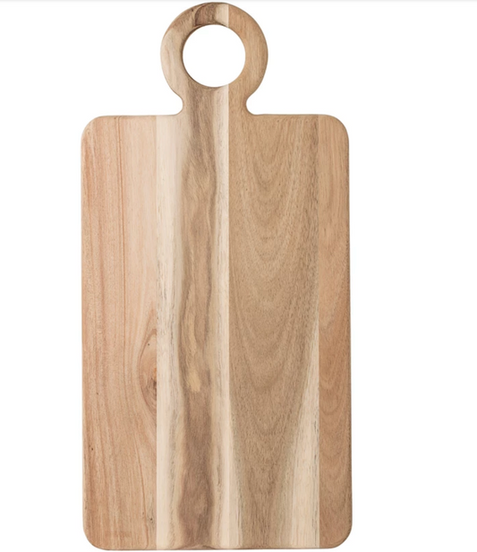 Acacia Wood Cutting Board with Handle