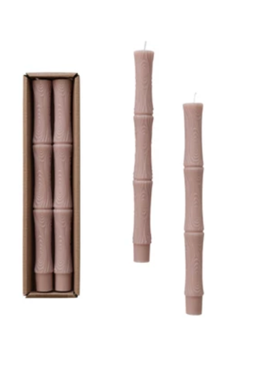 Unscented Sculpted Taper Candles