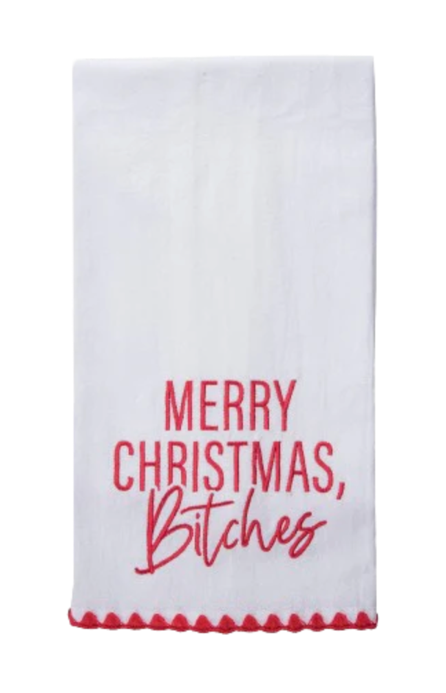 Merry Christmas B*tches Tea Towel