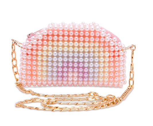 Rainbow Beaded Bag