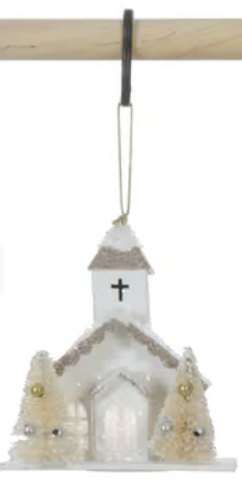 Paper Church Ornament with LED