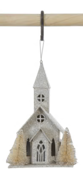 Paper Church Ornament with LED