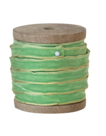 10-Yard Velvet Holiday Ribbon Spools