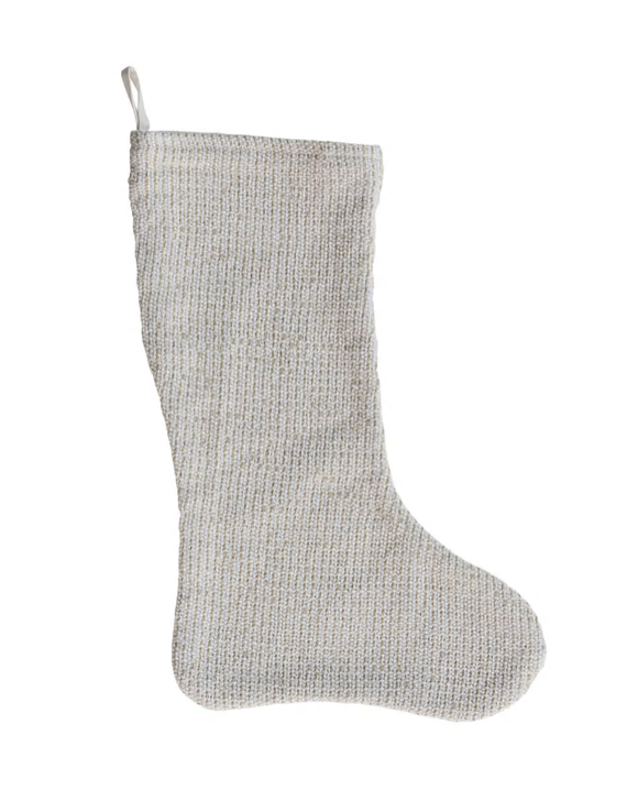 Cotton Woven Stockings with Gold Thread