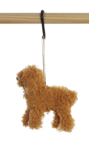 Furry Poodle Ornaments