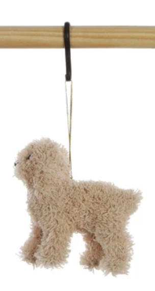 Furry Poodle Ornaments